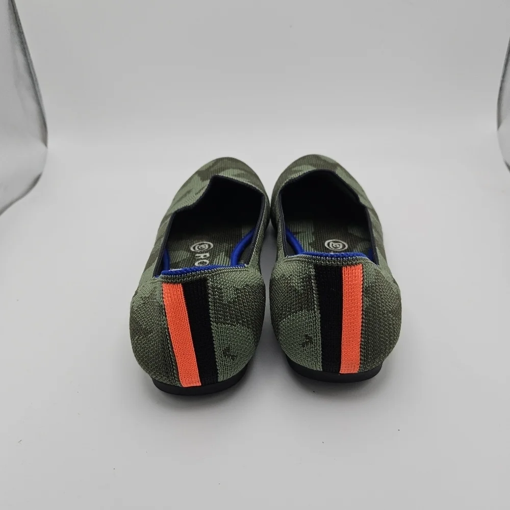 Rothys the Loafer in olive camo size 7.5